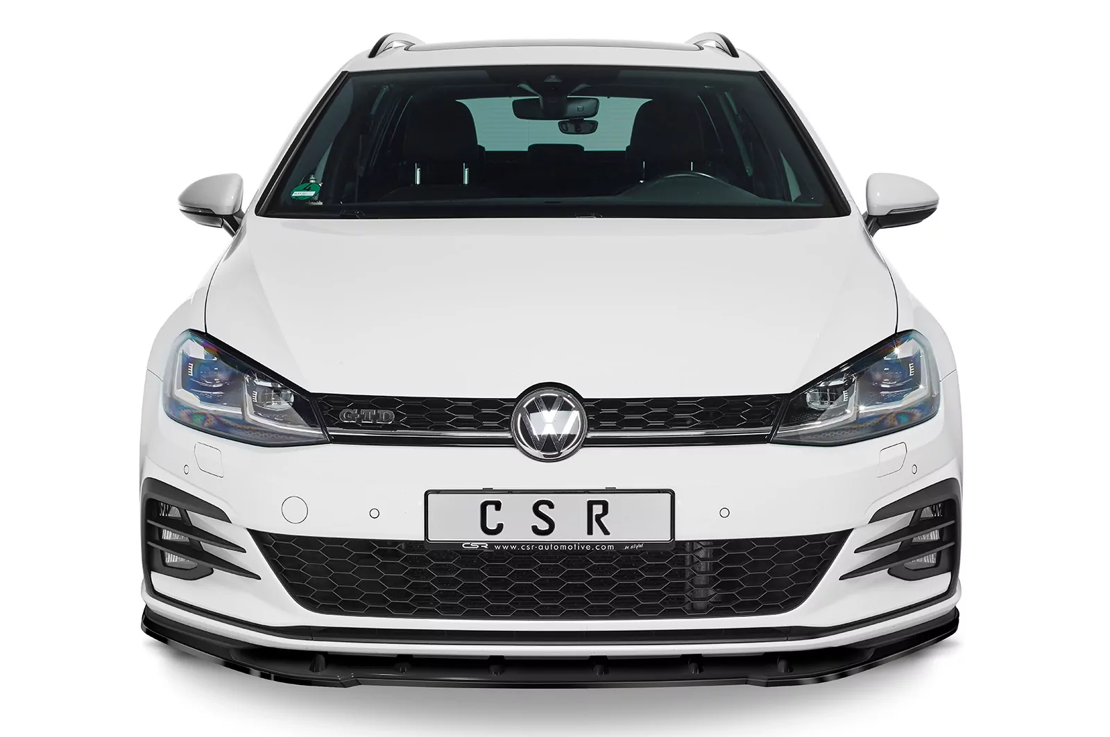 Cup-Spoilerlippe mit ABE für VW Golf 7 GTI / GTD CSL345 Strukturiert (schwarz matt)