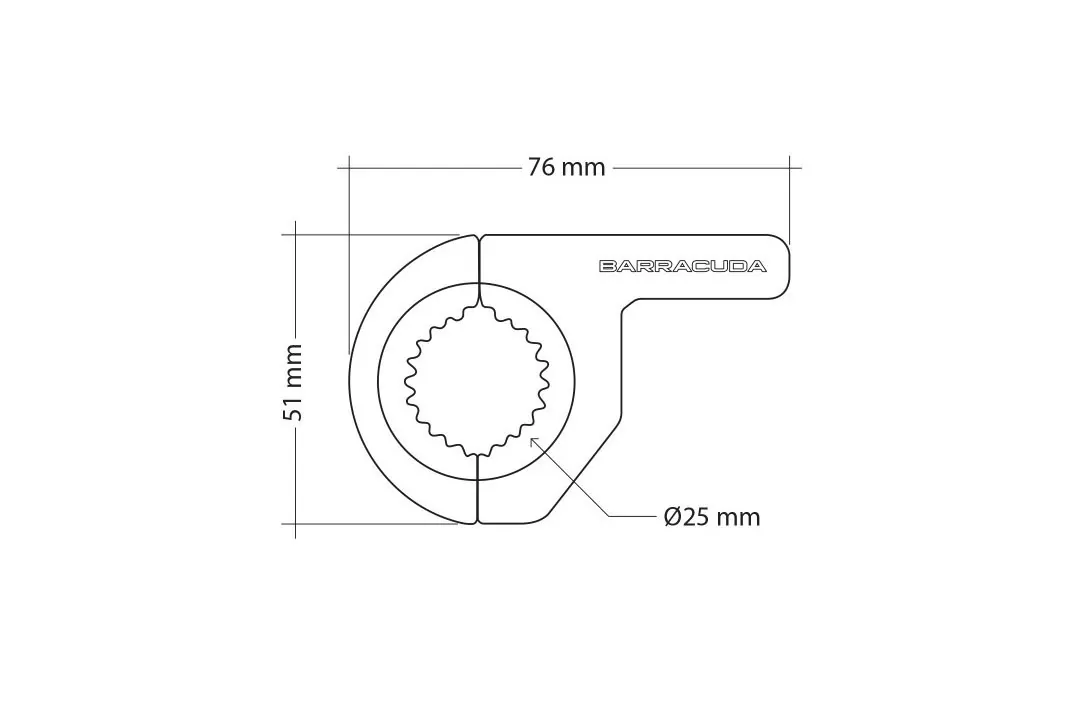 Sturzbügelklemmen für Zusatzscheinwerfer HEADLIGHT BRACKET