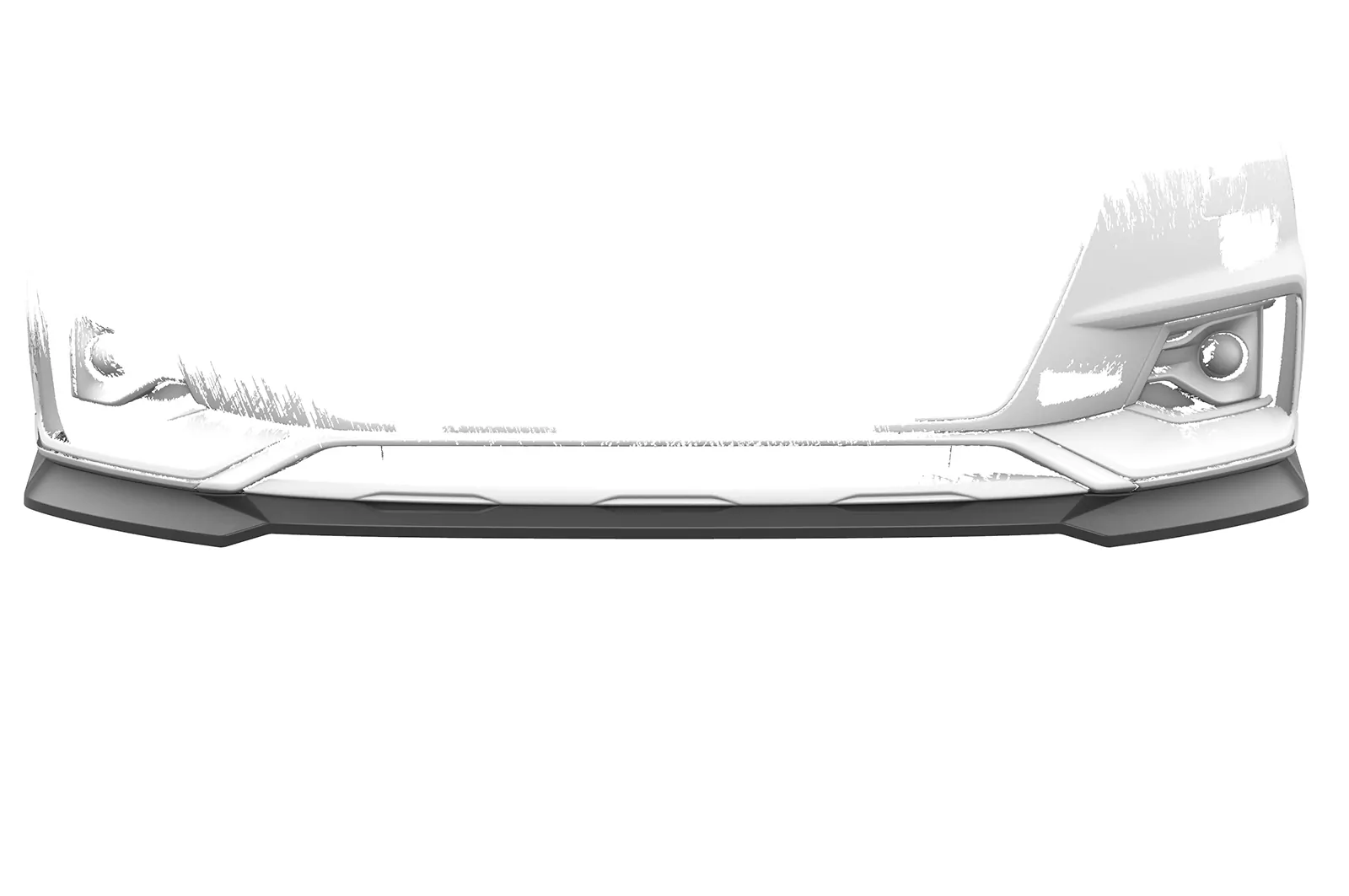 Cup-Spoilerlippe mit ABE für Audi A4 B9 (Typ 8W) Allroad CSL783 Schwarz Strukturiert