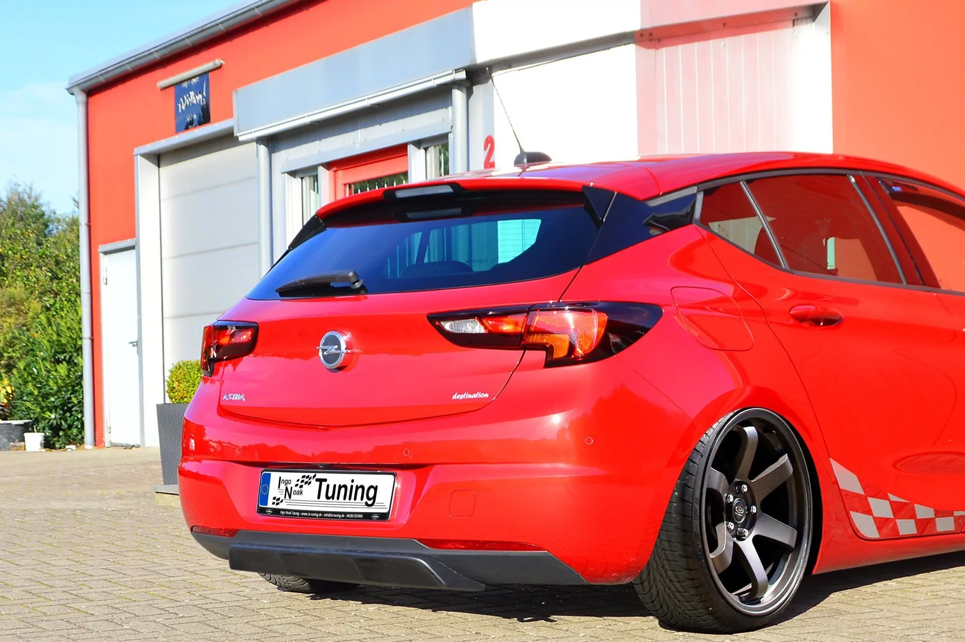 Heckdiffusor aus ABS für Opel Astra K Facelift 5.Türer
