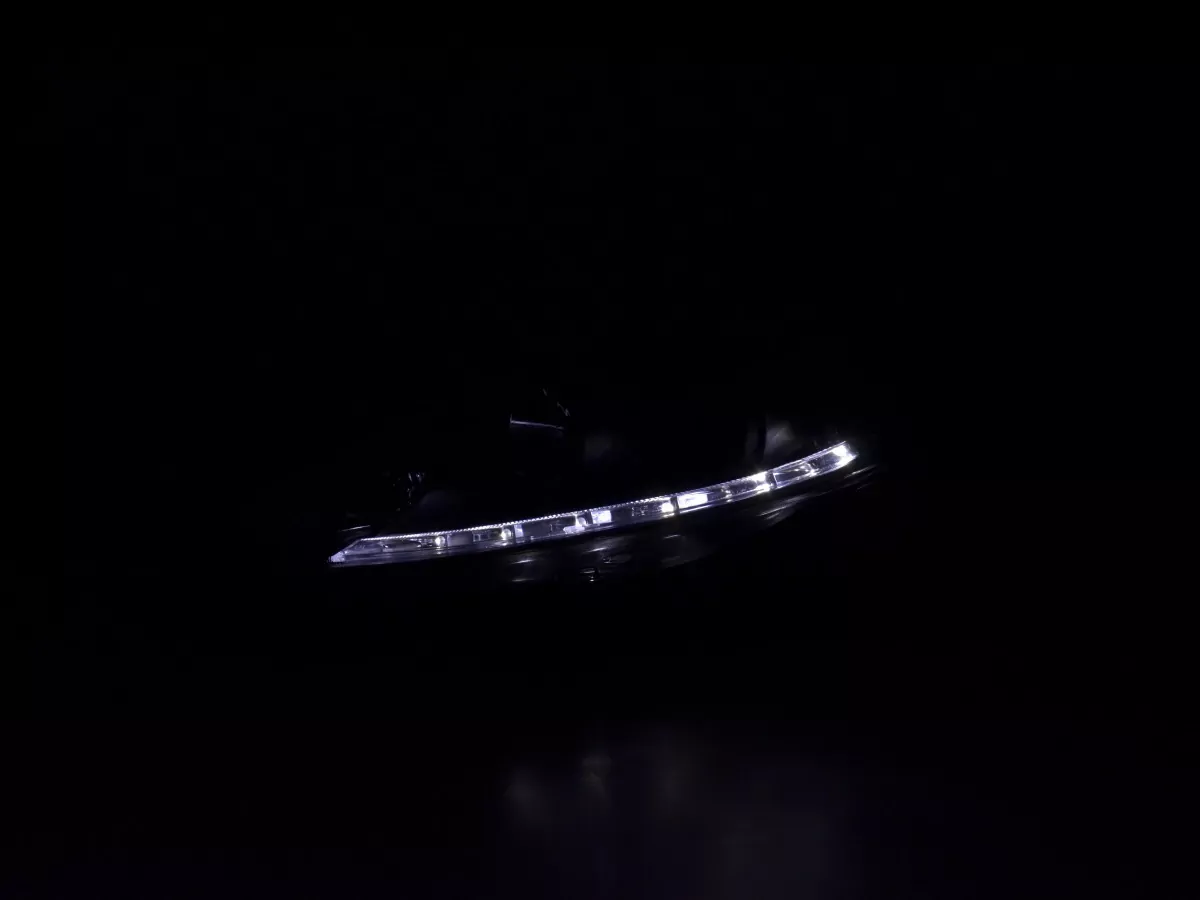 Scheinwerfer Set Daylight LED TFL-Optik Ford Fiesta Bj. 08-12 schwarz