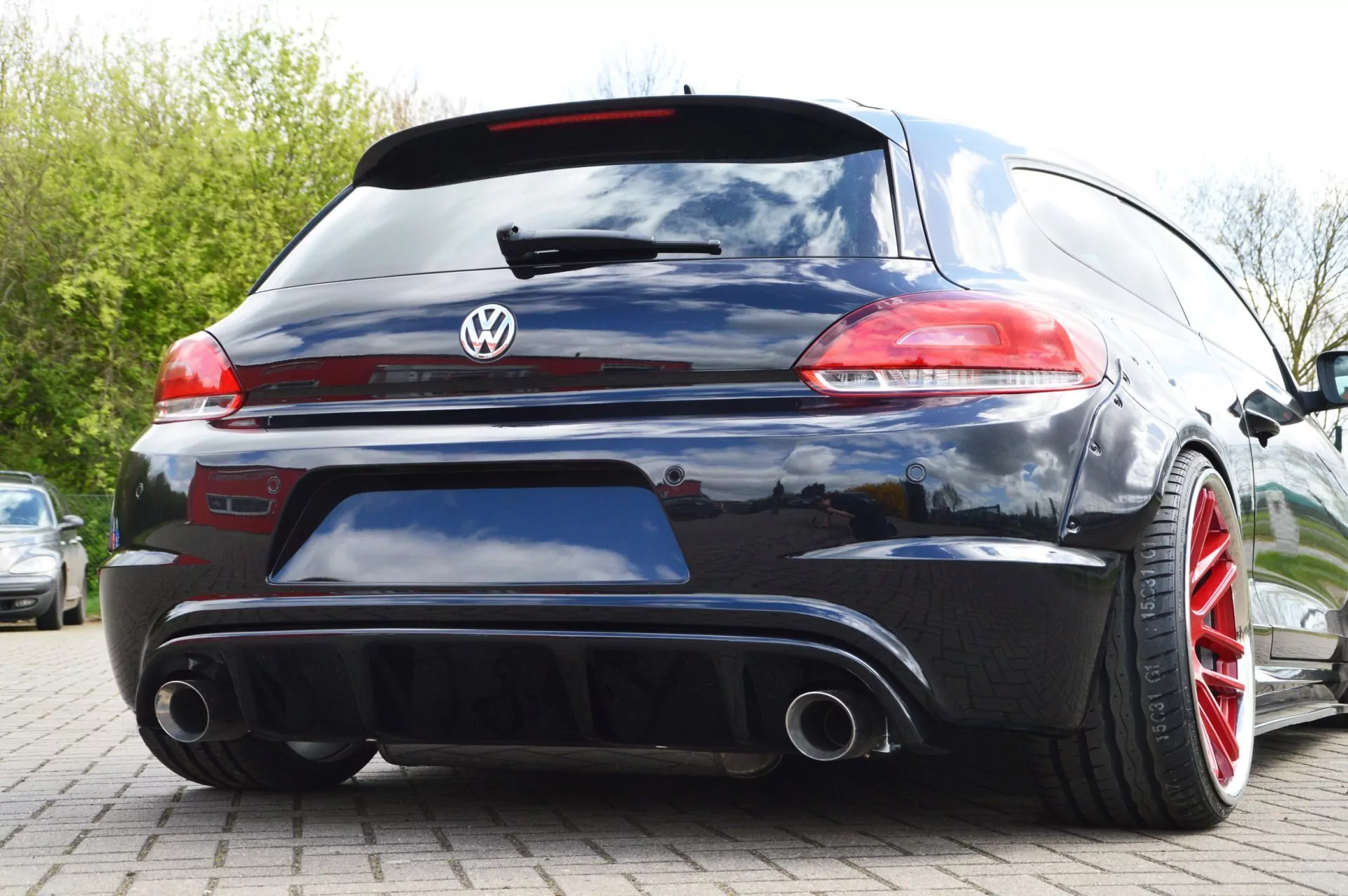 Heckdiffusor Einsatz, für VW Scirocco R 13