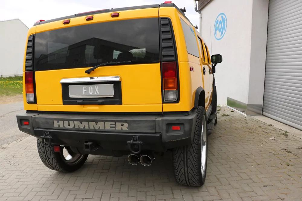 Hummer H2 Nur Endrohre 2x114 Typ 25 für einseitig