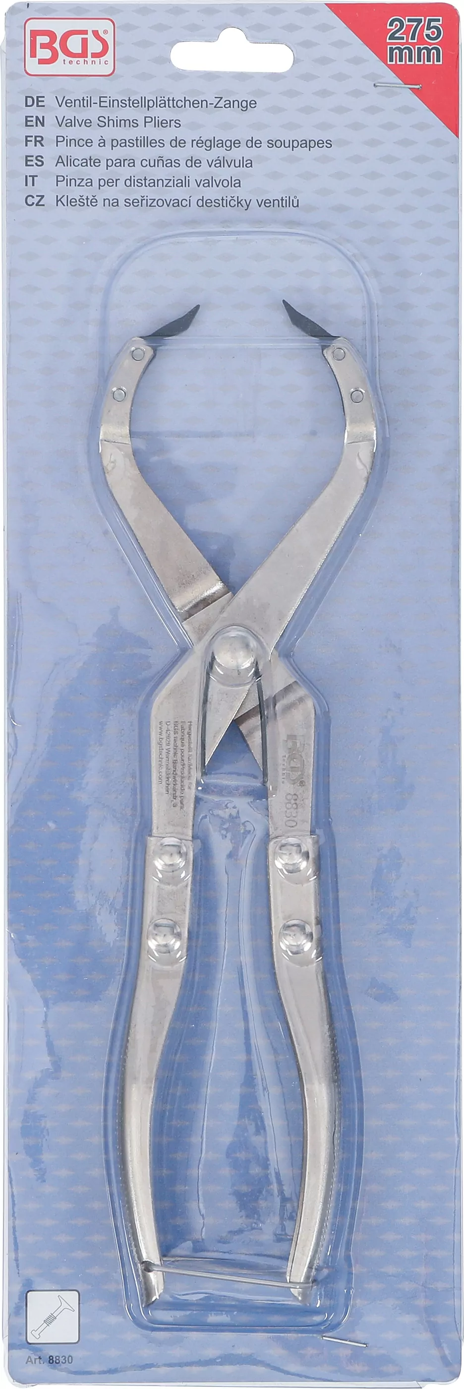 Ventil-Einstellplättchen-Zange | 275 mm
