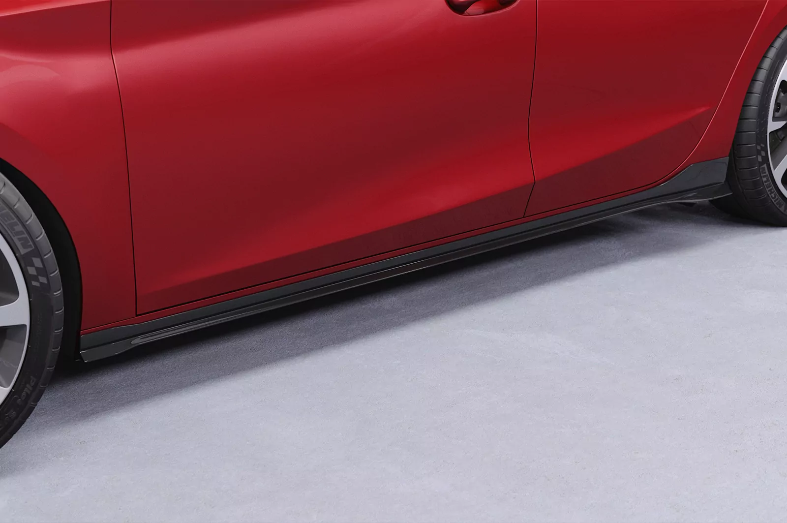 Seitenschweller mit ABE für Seat/Cupra Leon 4 (Typ KL) SS480 Schwarz Strukturiert