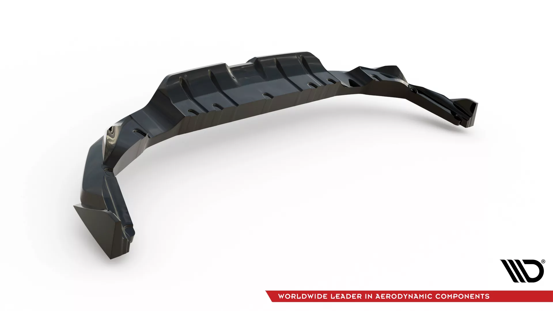 Hinten Splitter (mit Einem Vertikalem Balken) V.3 Toyota GR86 Mk1 Schwarz Hochglanz