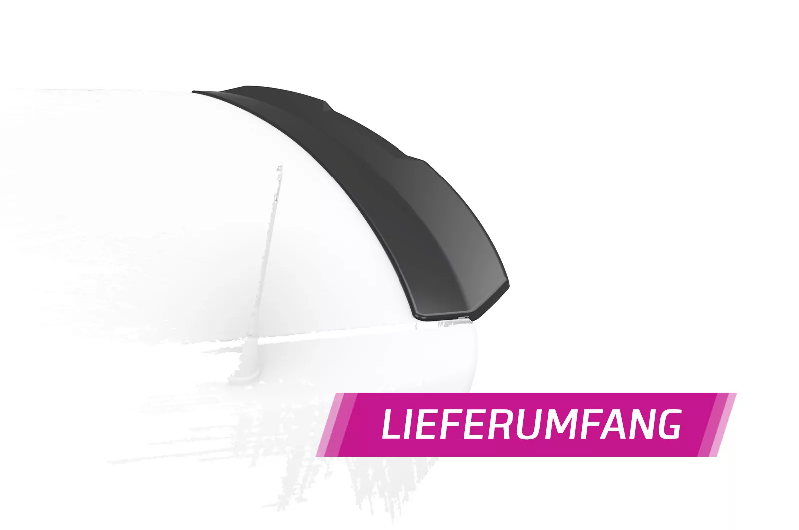 Heckflügel mit ABE für BMW 3er E46 Coupe / Cabrio HF796-M Carbon Look (matt)