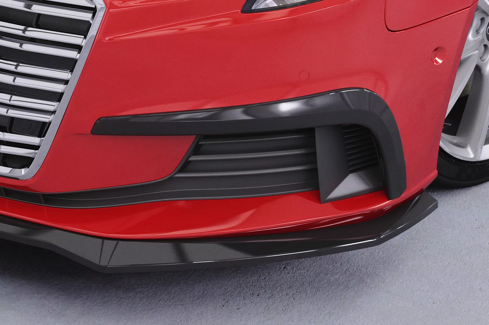 Airintakes für Audi A3 (8V) AI034 Schwarz Strukturiert