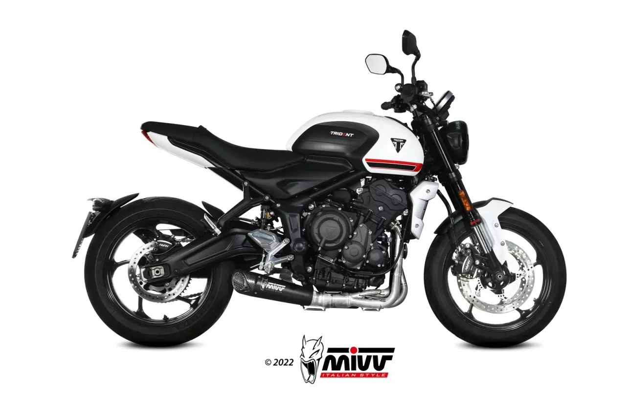 MIVV X-M5 Komplettanlage Edelstahl Schwarz TRIUMPH TRIDENT 660 21-22