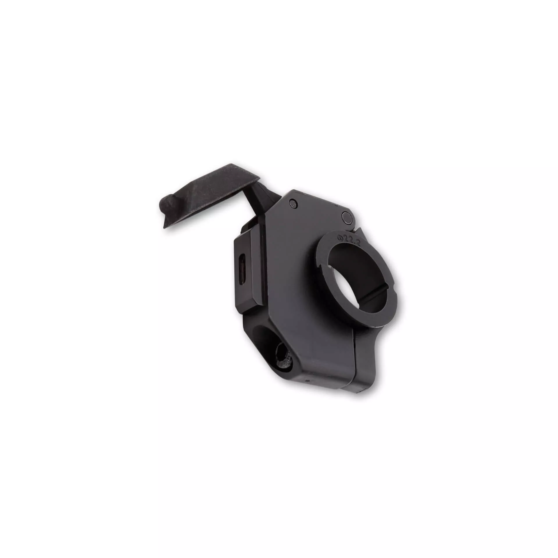 DAYTONA SLIM 1-fach USB Typ C Steckdose, zur Lenkermontage, 5V/ 3A, 9V/ 2A,12V/1,5A