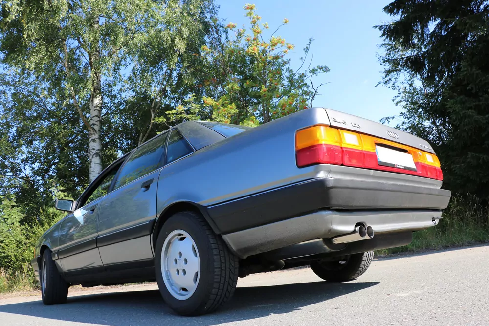 Audi 100 quattro Typ C3 Endschalldämpfer - 2x63 Typ 10 Kopie