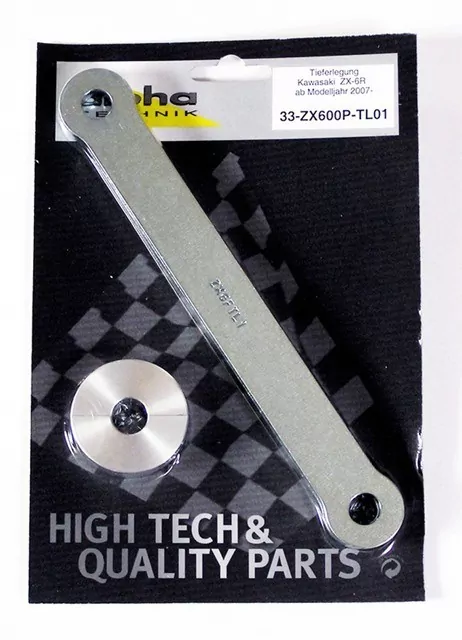 alpha Technik Tieferlegungssatz 30mm Kawasaki ZX6R Typ ZX600P Modelljahr 2007-