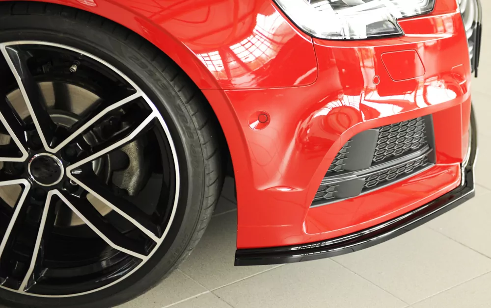Rieger Spoilerschwert für Audi A3 (8V) | 5-tür. (Limousine 8VS) 09.16- (ab Facelift) für orig. S-Lin Frontschürze