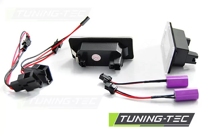 License Led Lights Clear Fits Audi Q5 / A4 08-10 / A5 / Tt / Vw Passat B6 Kombi