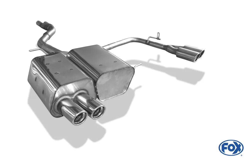 BMW Z4 E85  Endschalldämpfer Ausgang rechts/links inkl. Y-Verbindungsrohr 2x50mm - 2x76 Typ 17 rechts/links