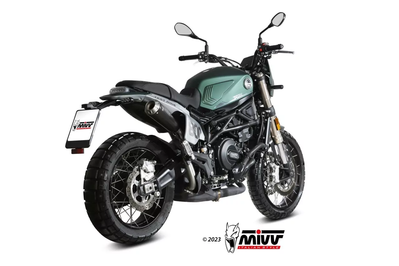 MIVV X-M1 Edelstahl Schwarz BENELLI LEONCINO 800 TRAIL 22-23