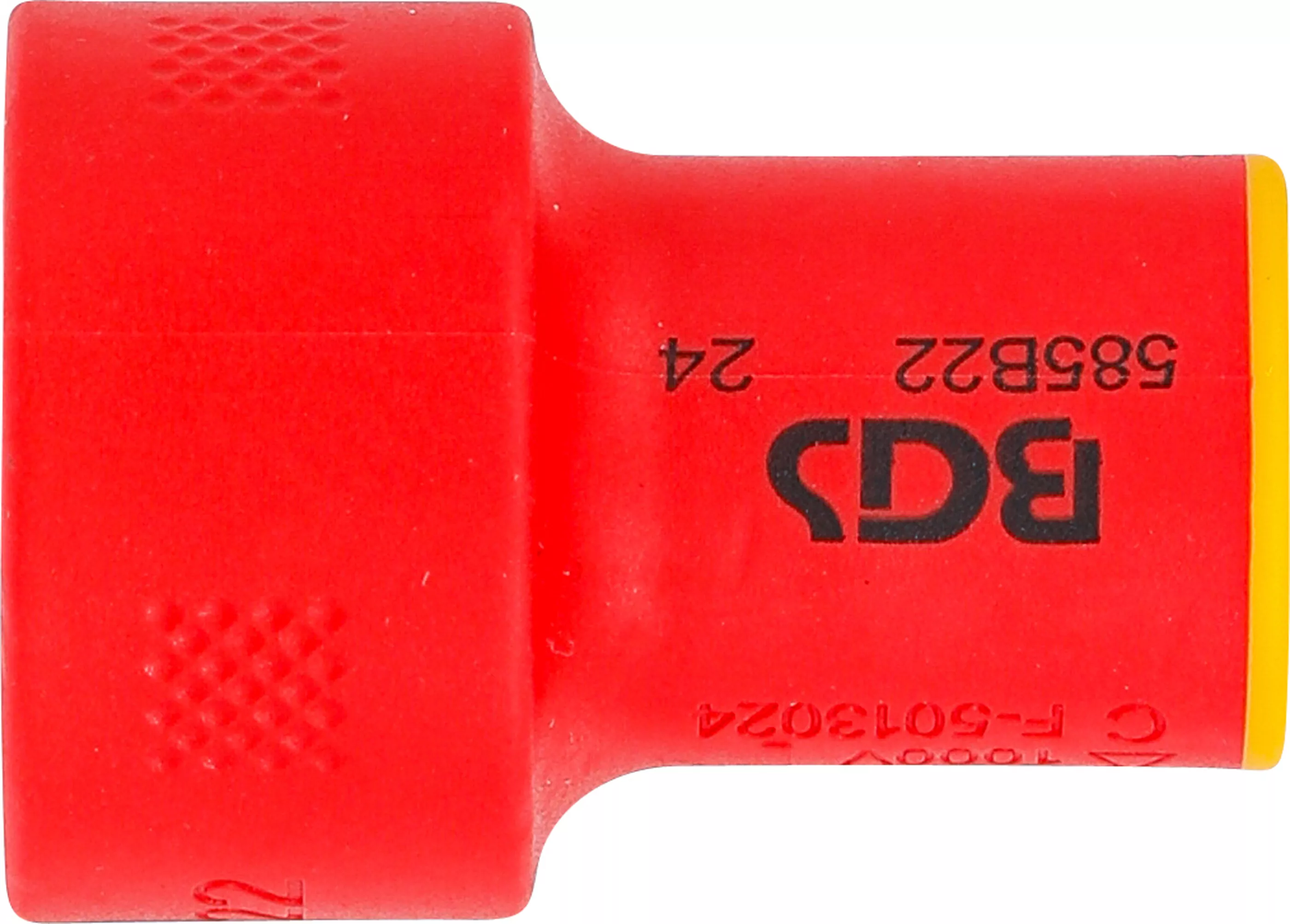 VDE-Steckschlüssel-Einsatz Sechskant | Antrieb Innenvierkant 10 mm (3/8") | SW 22 mm