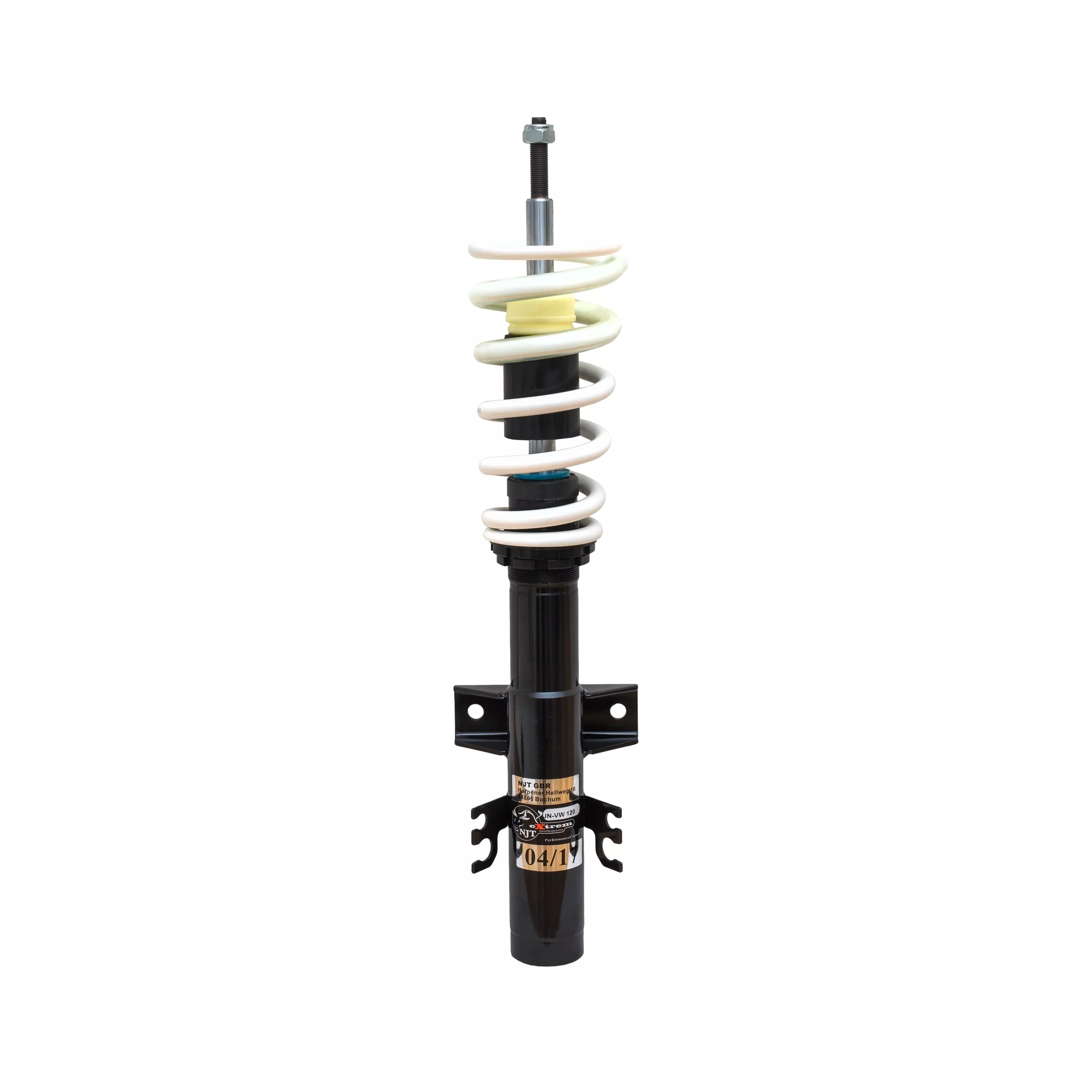 NJT eXtrem Gewindefahrwerk härteverstellbar für VW T5 passend für VW Transporter T5 inkl. 4Motion Typ 7H 2.0, 3.2 V6, 1.9TDi, 2.0TDi / BiTDi, 2.5TDi , ab Baujahr 2003-