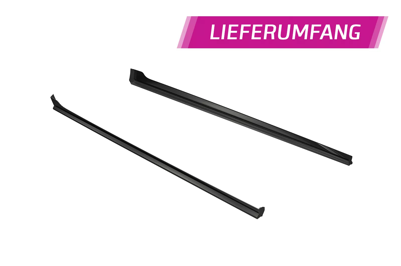 Seitenschweller für VW Polo VI 2G Typ AW SS462 Strukturiert (schwarz matt)