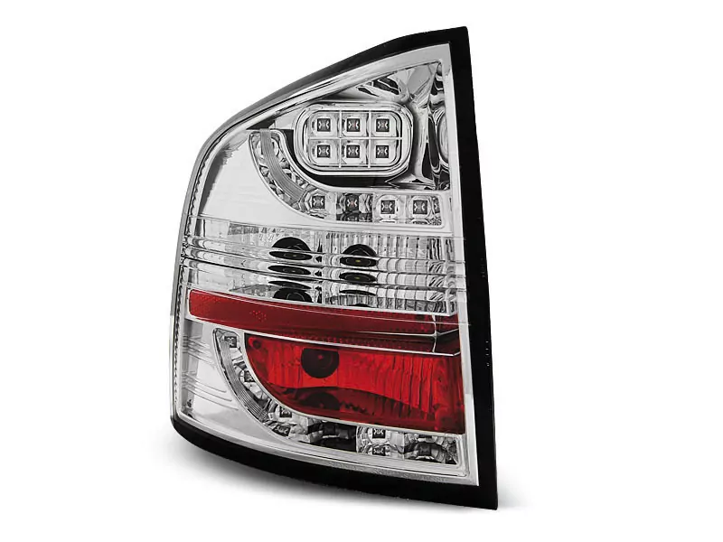 Led Tail Lights Chrome Fits Skoda Octavia Ii Kombi 04-12