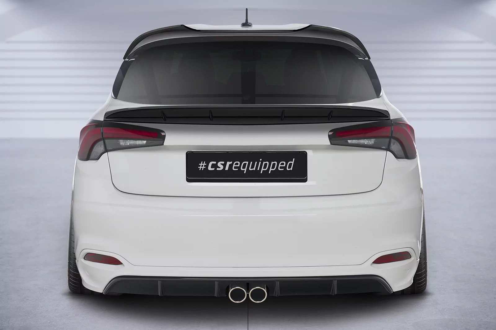 Heckflügel mit ABE für Fiat Tipo (Typ 356) HF981 Schwarz Strukturiert