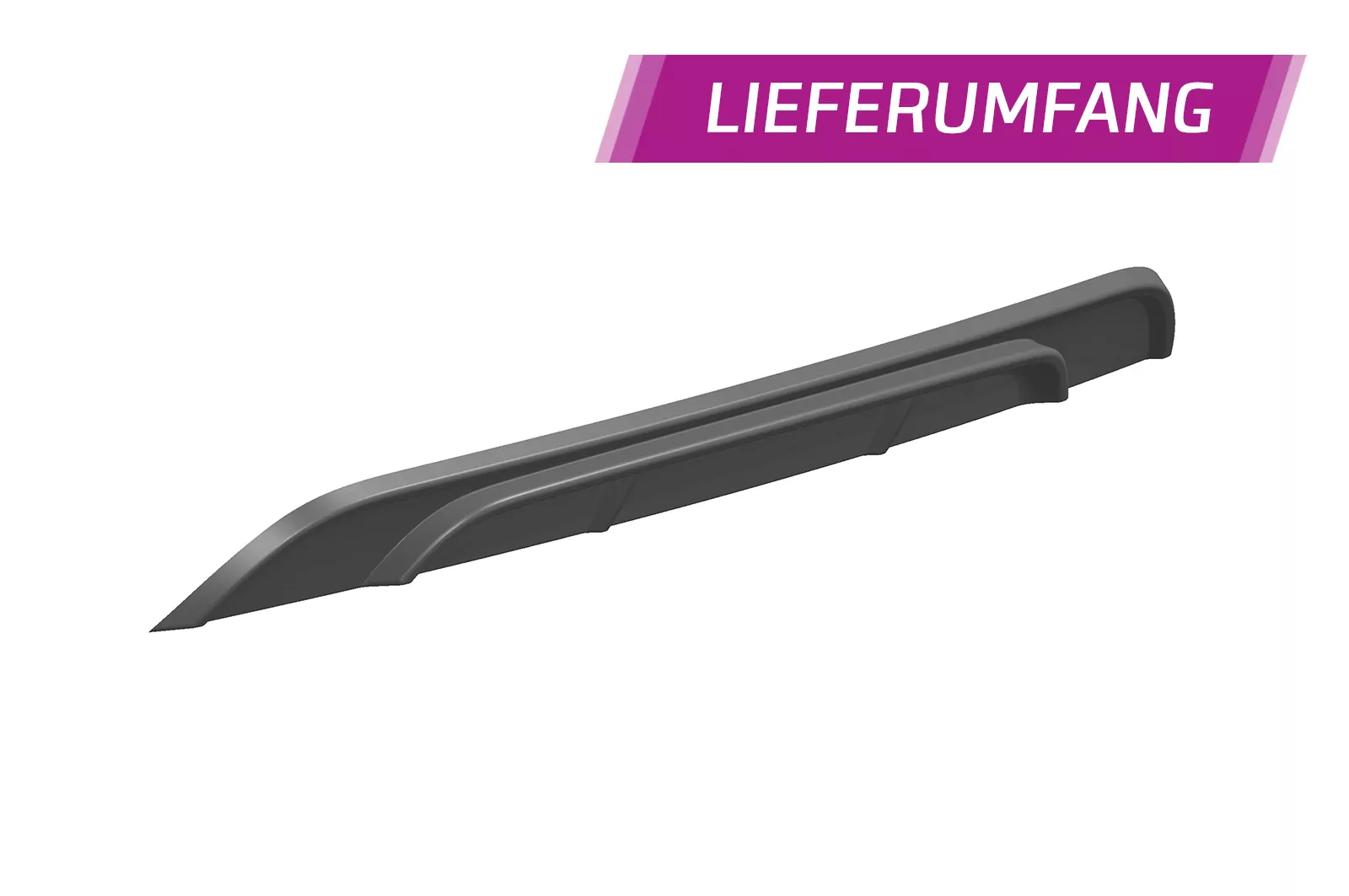 Heckansatz für VW up! (vor Facelift) HA245 Strukturiert (schwarz matt)