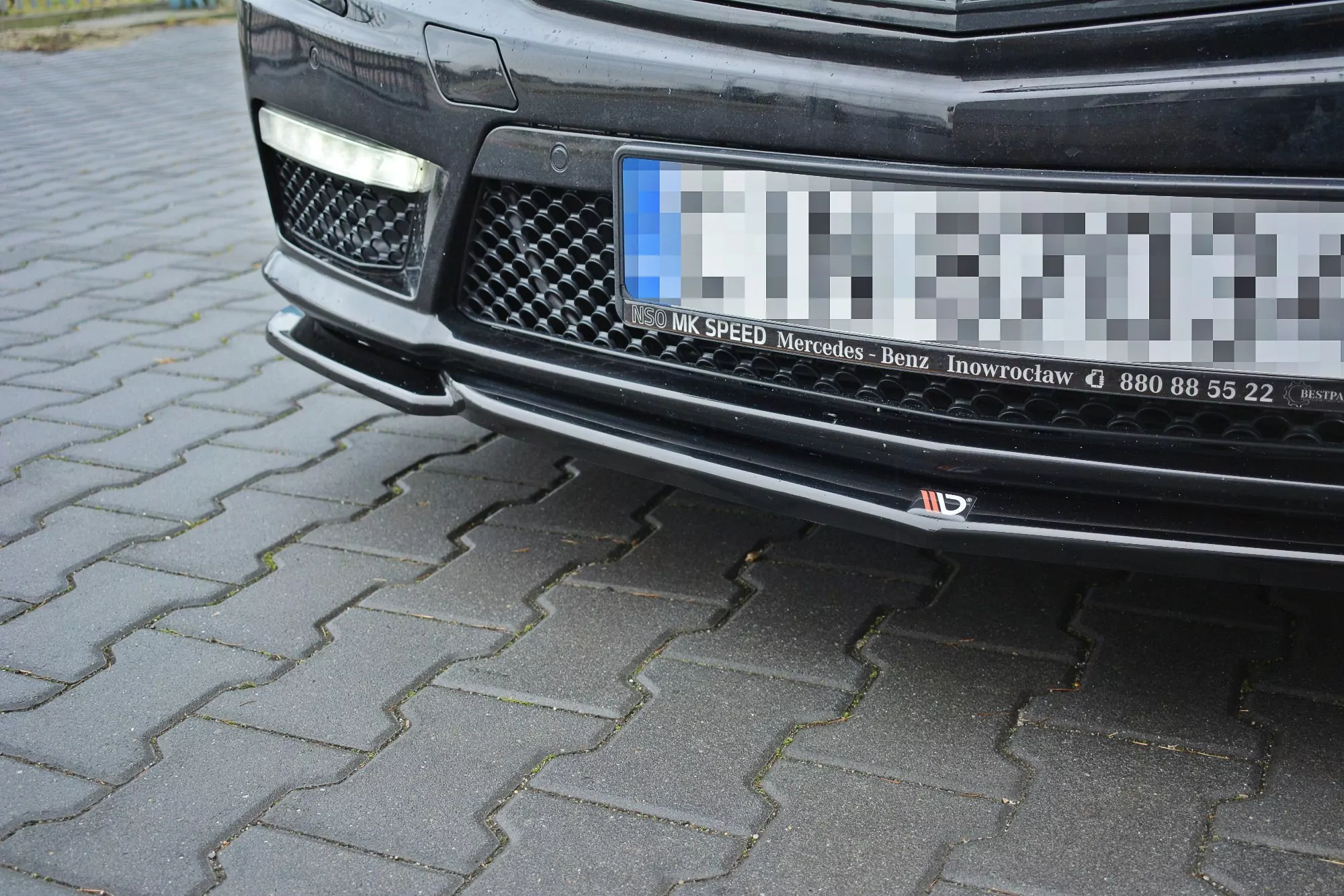 Front Ansatz Passend Für V.1 Passend Für Mercedes E63 AMG W212  Schwarz Hochglanz Schwarz Hochglanz