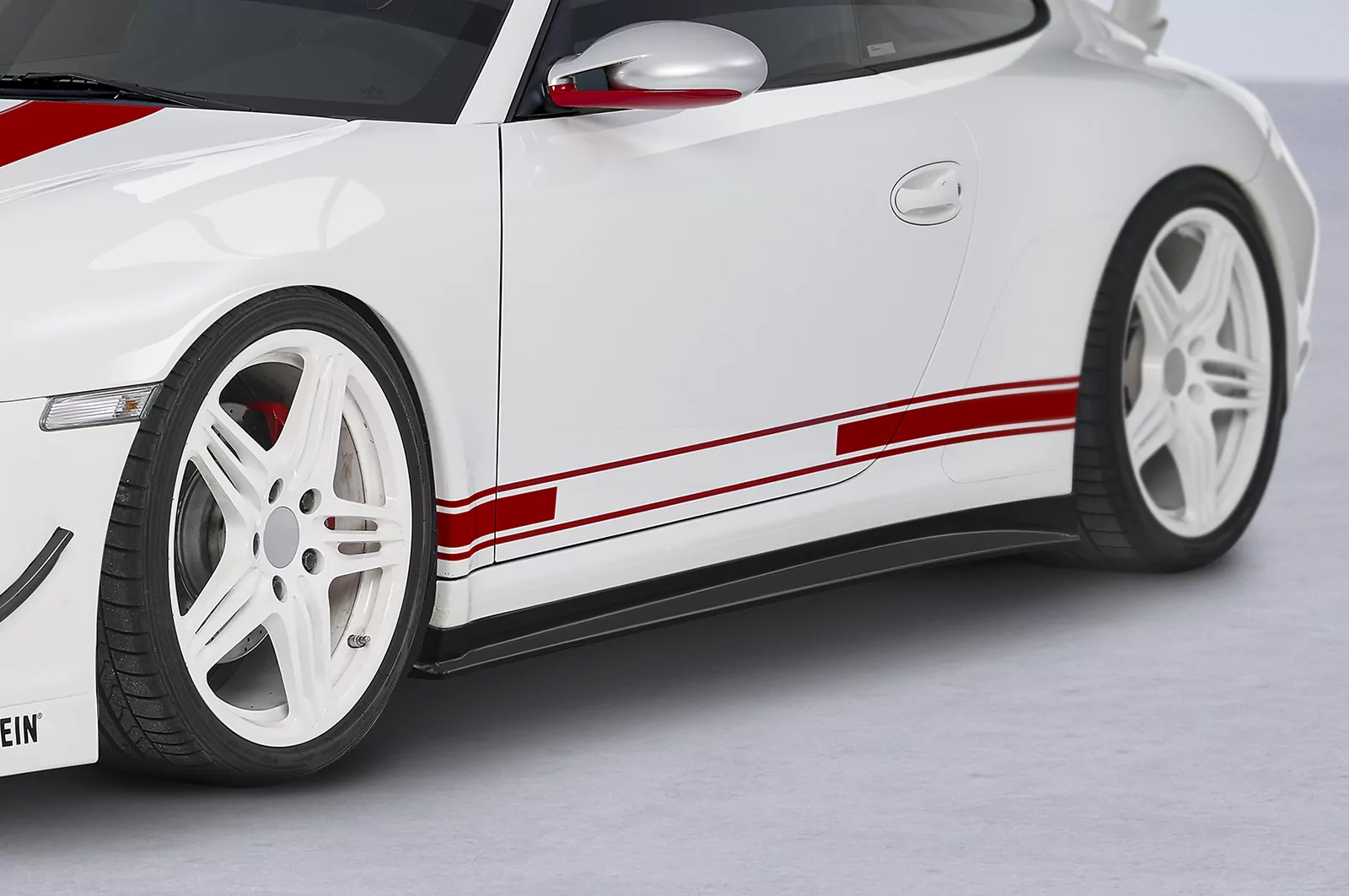 Seitenschweller für Porsche 911/997 SS441 Schwarz Strukturiert