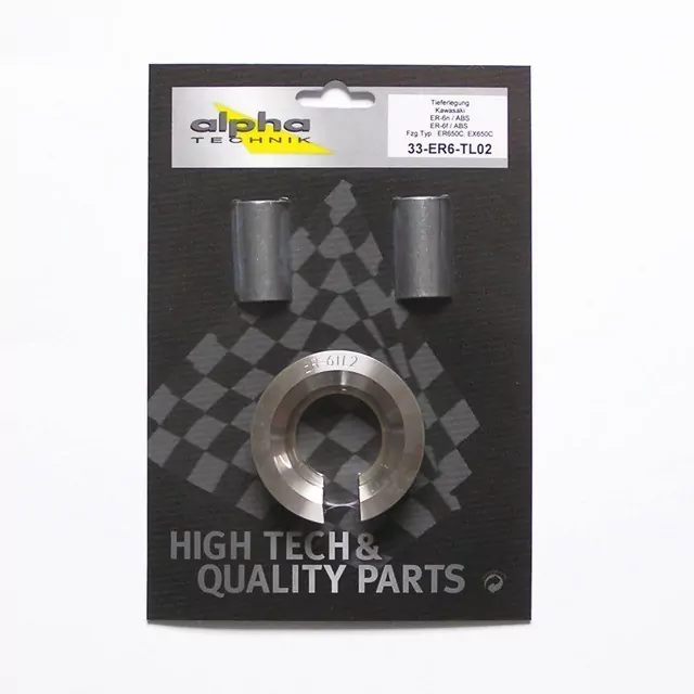 alpha Technik Tieferlegungssatz 25mm Kawasaki ER6n ER6f Typ ER650C EX650C Modelljahr 2009-