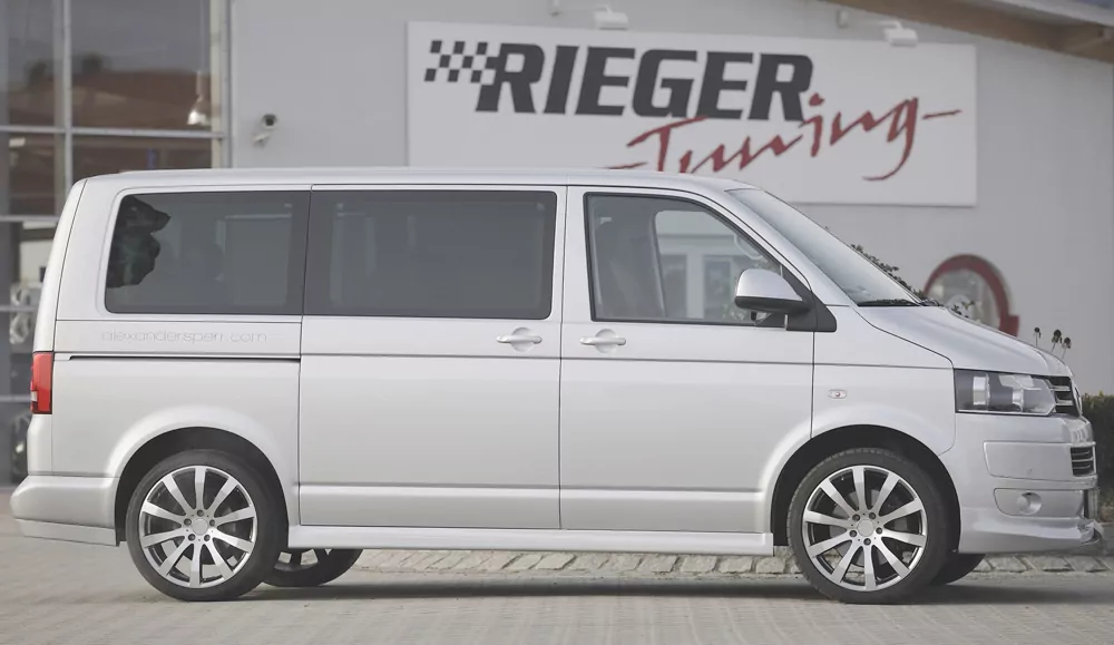 Rieger Seitenschweller für VW T5 Bus -  04.03-08.09 (bis Facelift) carbon optik