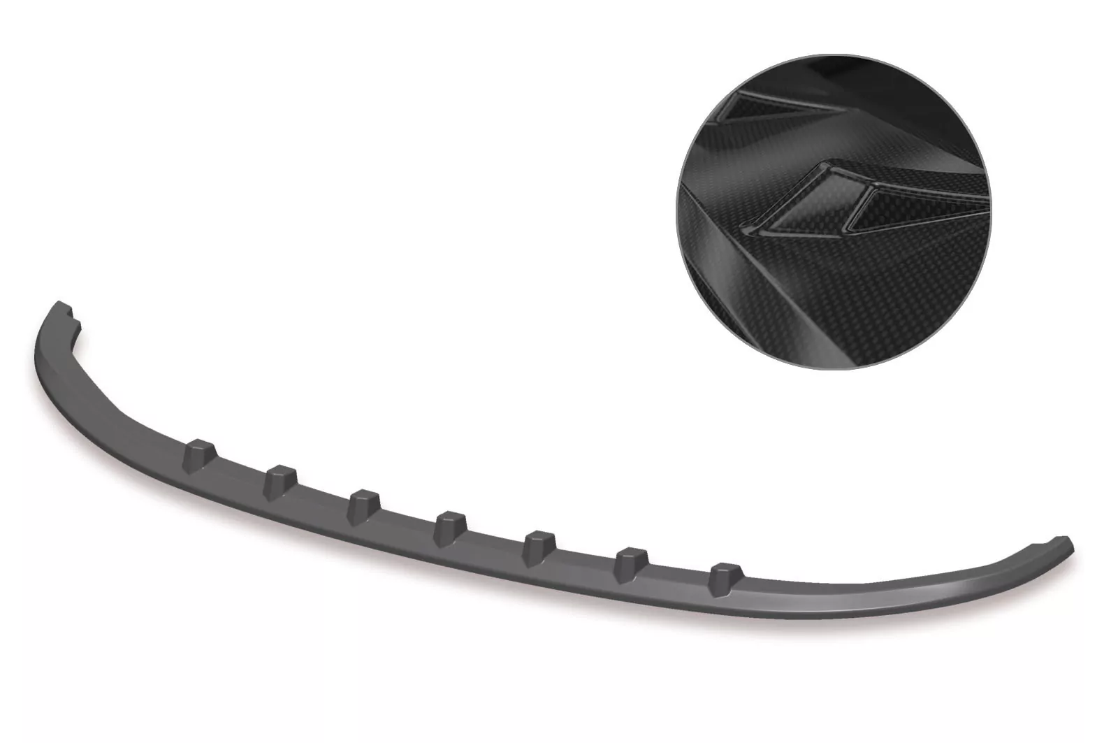 Cup-Spoilerlippe mit ABE für VW T6.1 CSL364-C Carbon Look Hochglanz
