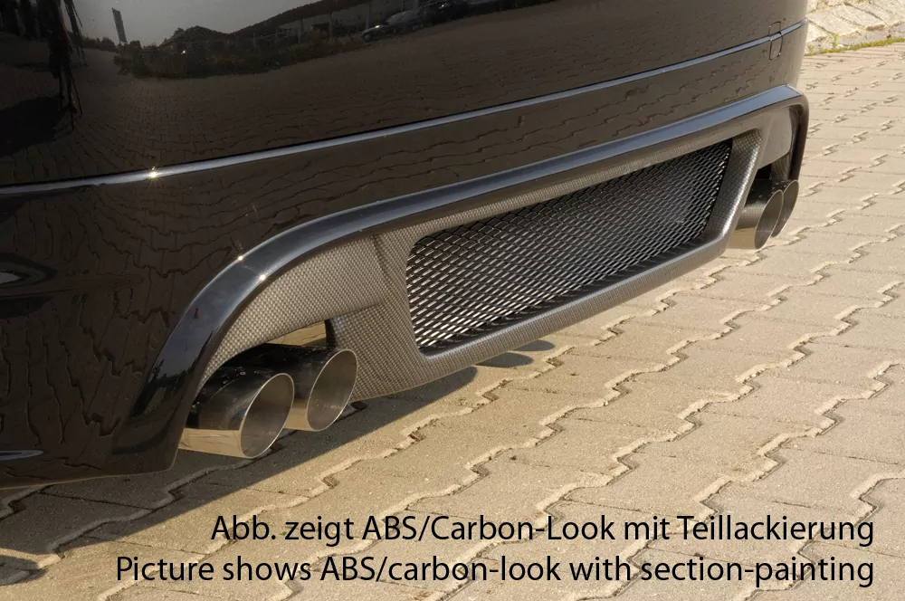 Rieger Heckschürzenansatz für BMW 3er E90 | Lim. 03.05-08.08 (bis Facelift) -> nicht für 335i! nicht für M-Paket-Heckschürze!