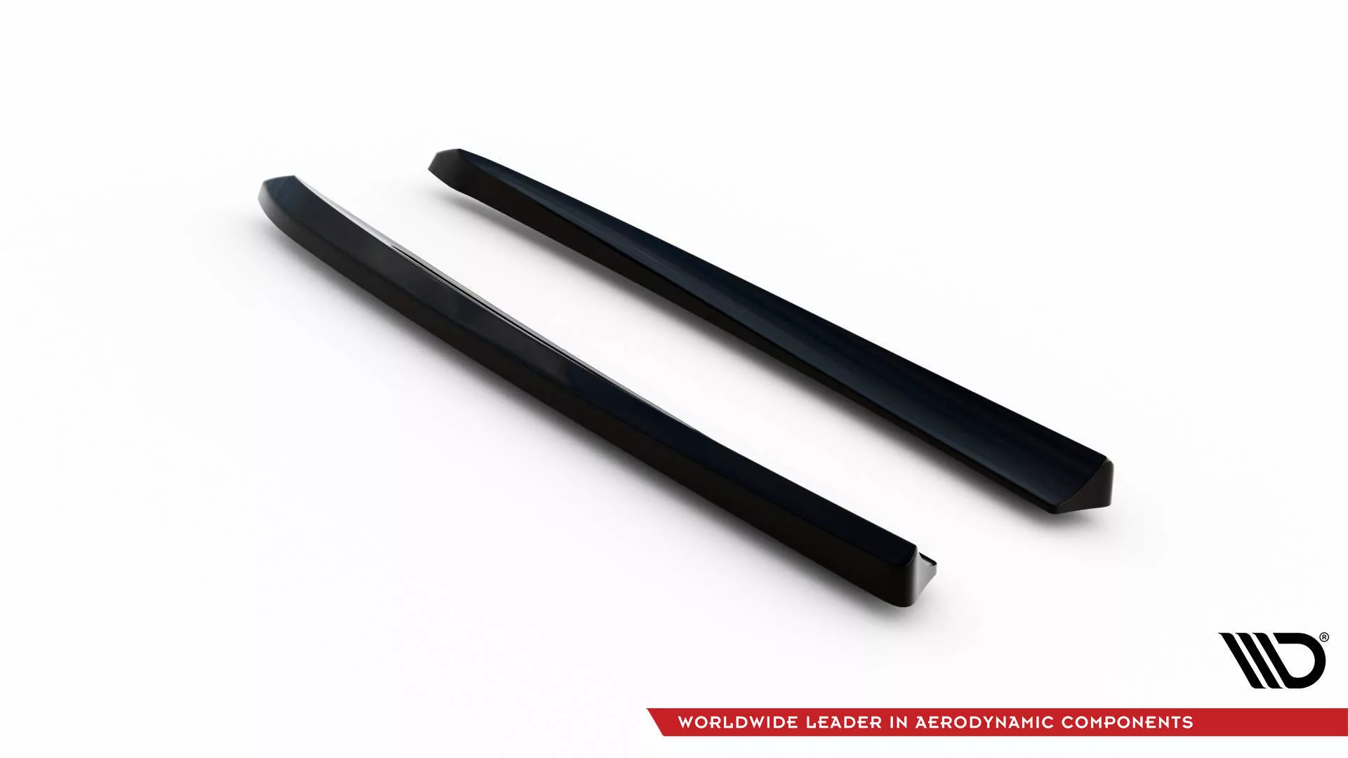 Heck Ansatz Flaps Diffusor Für Mercedes-Benz E 55 AMG W211 Schwarz Hochglanz