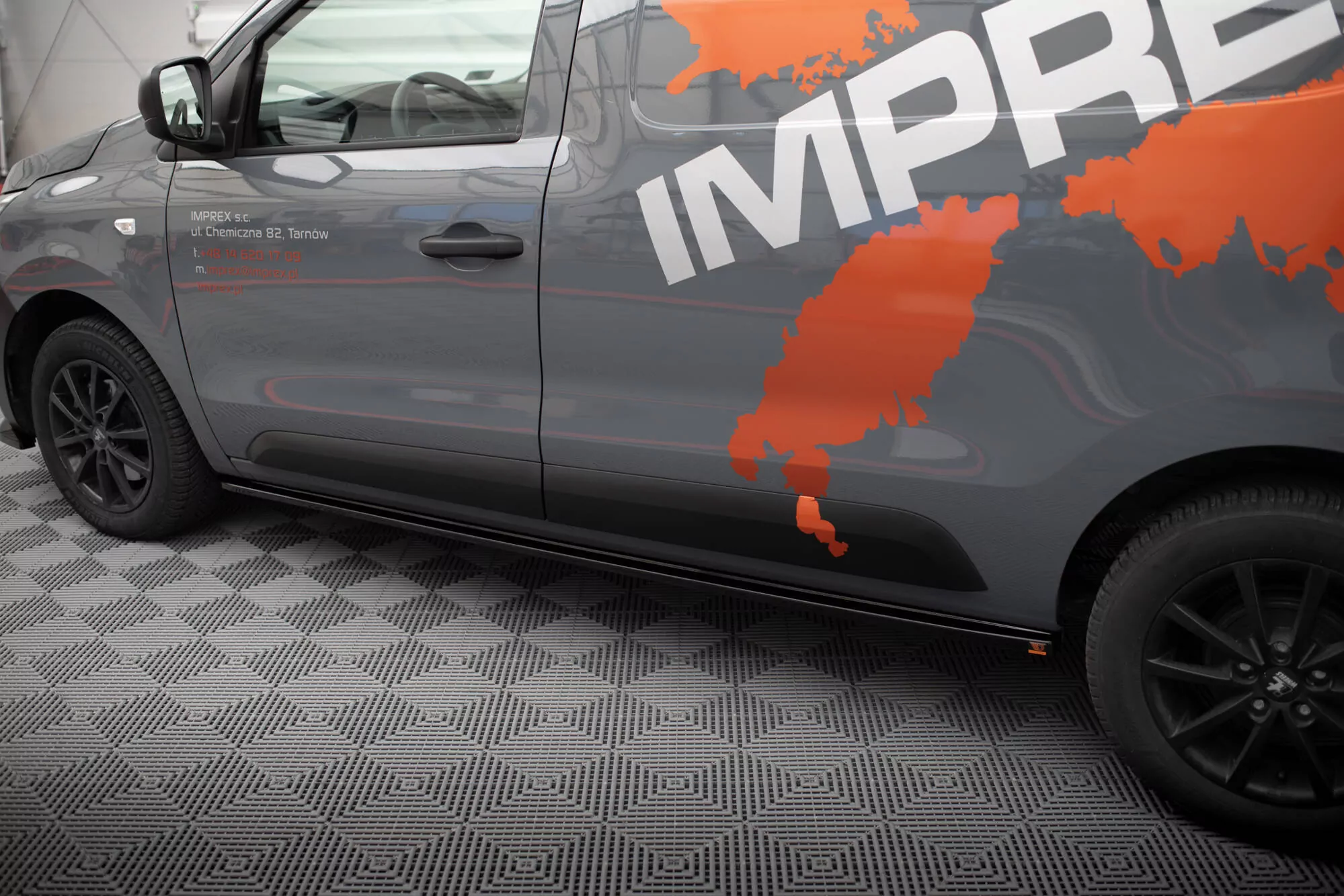 Seitenschweller Ansatz Für Renault Express Mk2 Schwarz Hochglanz