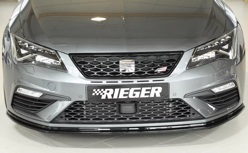 Rieger Spoilerschwert für Seat Leon FR (5F) | 3-tür. (SC) 01.17- (ab Facelift) für orig. FR-/ Cupra-Frontschürze