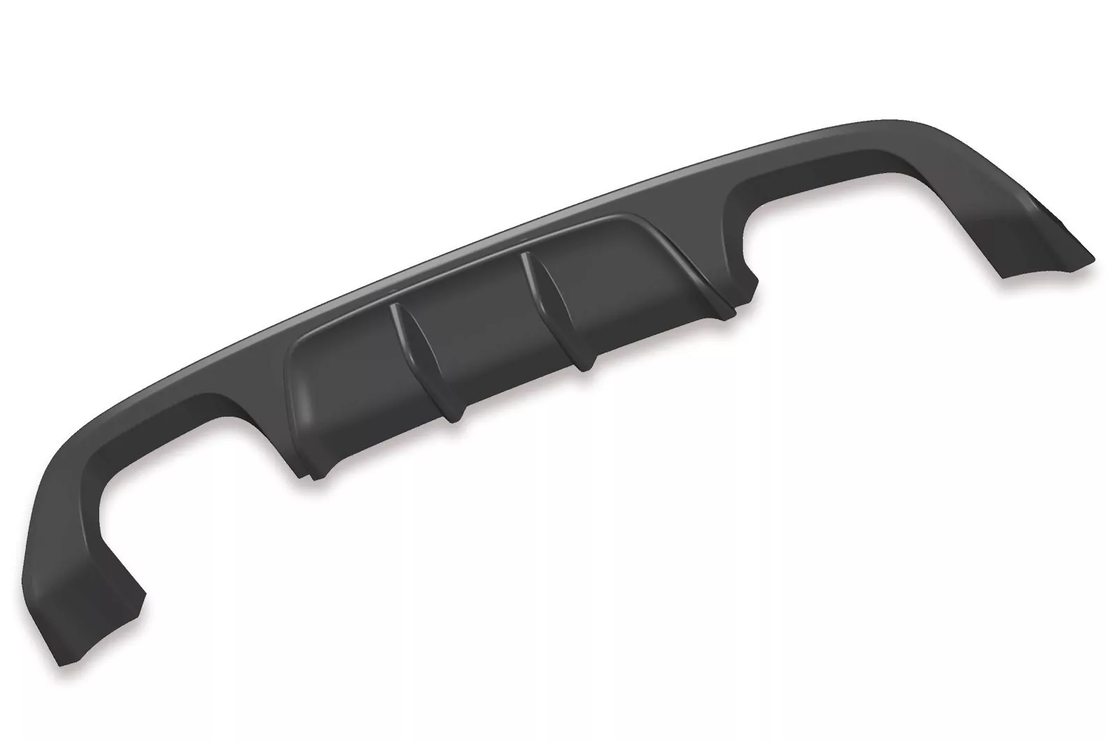 Heckansatz für VW Golf 7 R / R-Line Lackierfreundlich (schwarz matt)