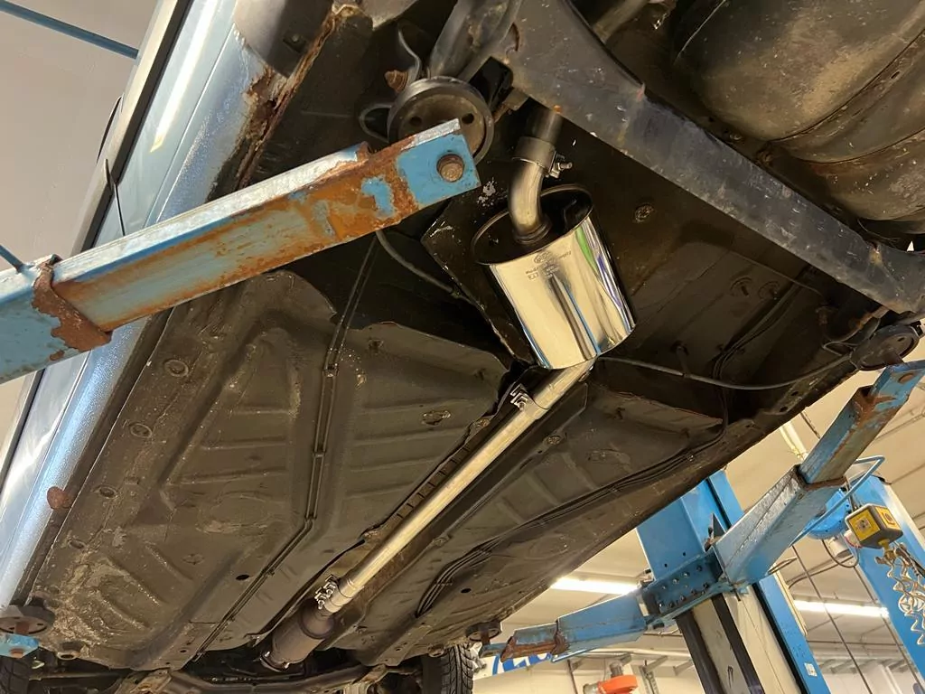 VW Golf II Typ 19E  Mittelschalldämpfer - In Verbindung mit dem MSD wird eine Komplettanlage ab Kat geliefert