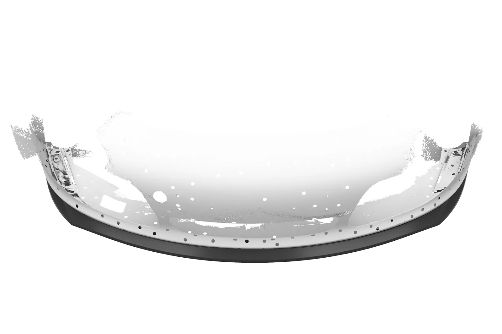 Cup-Spoilerlippe mit ABE für Porsche 987 Boxster CSL597 Schwarz Strukturiert