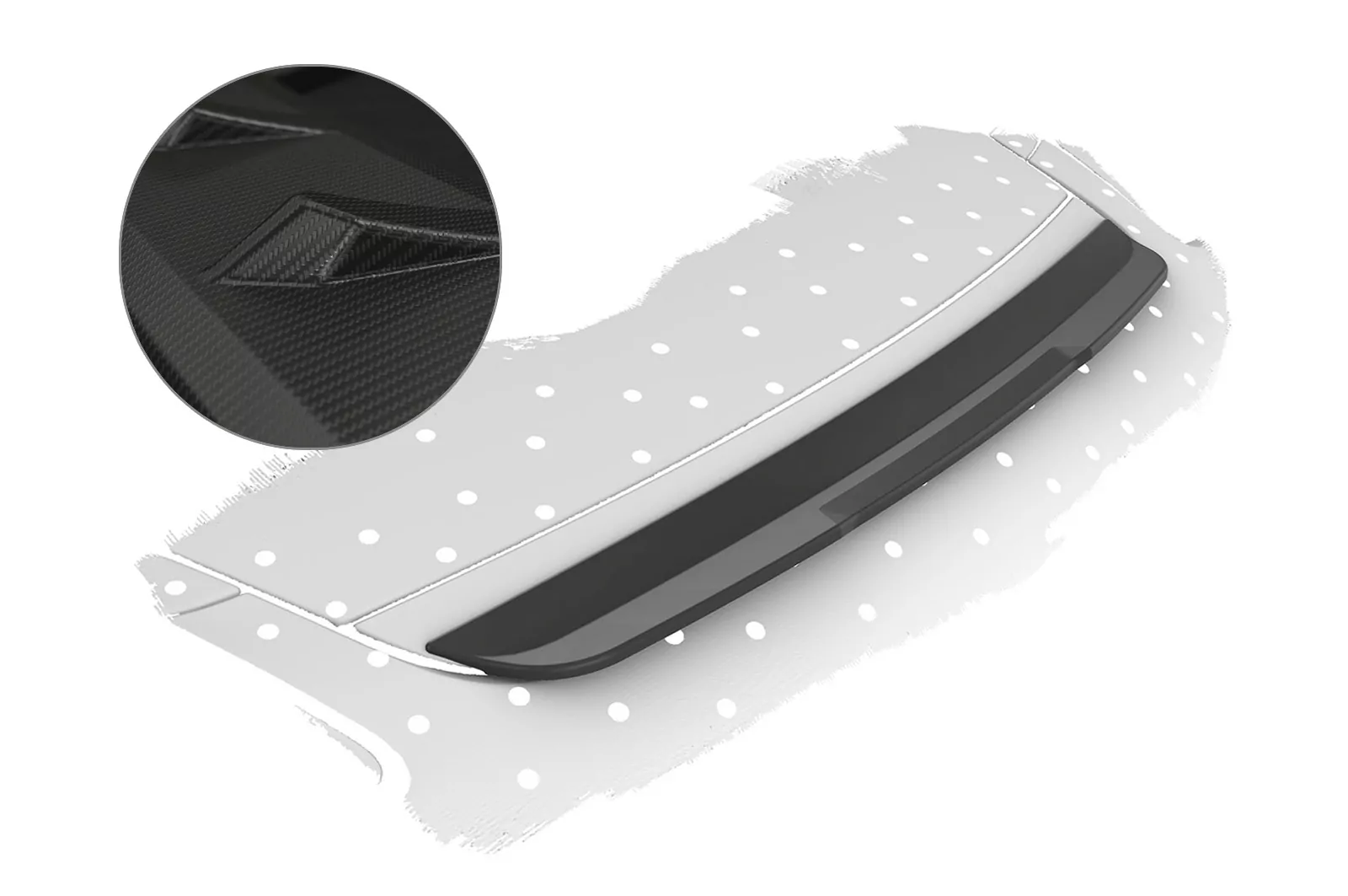 Heckflügel für Porsche Boxster 987 / Cayman 987 Facelift HF778-M Carbon Look (matt)