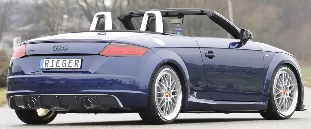 Rieger Heckeinsatz für Audi TT (8J-FV/8S) - Coupé 09.18- (ab Facelift) carbon optik