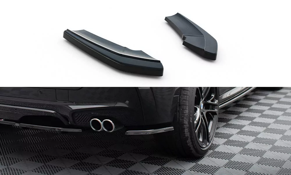 Heck Ansatz Flaps Diffusor Passend Für Diffusor Passend Für BMW X4 M Paket Schwarz Hochglanz Schwarz Hochglanz