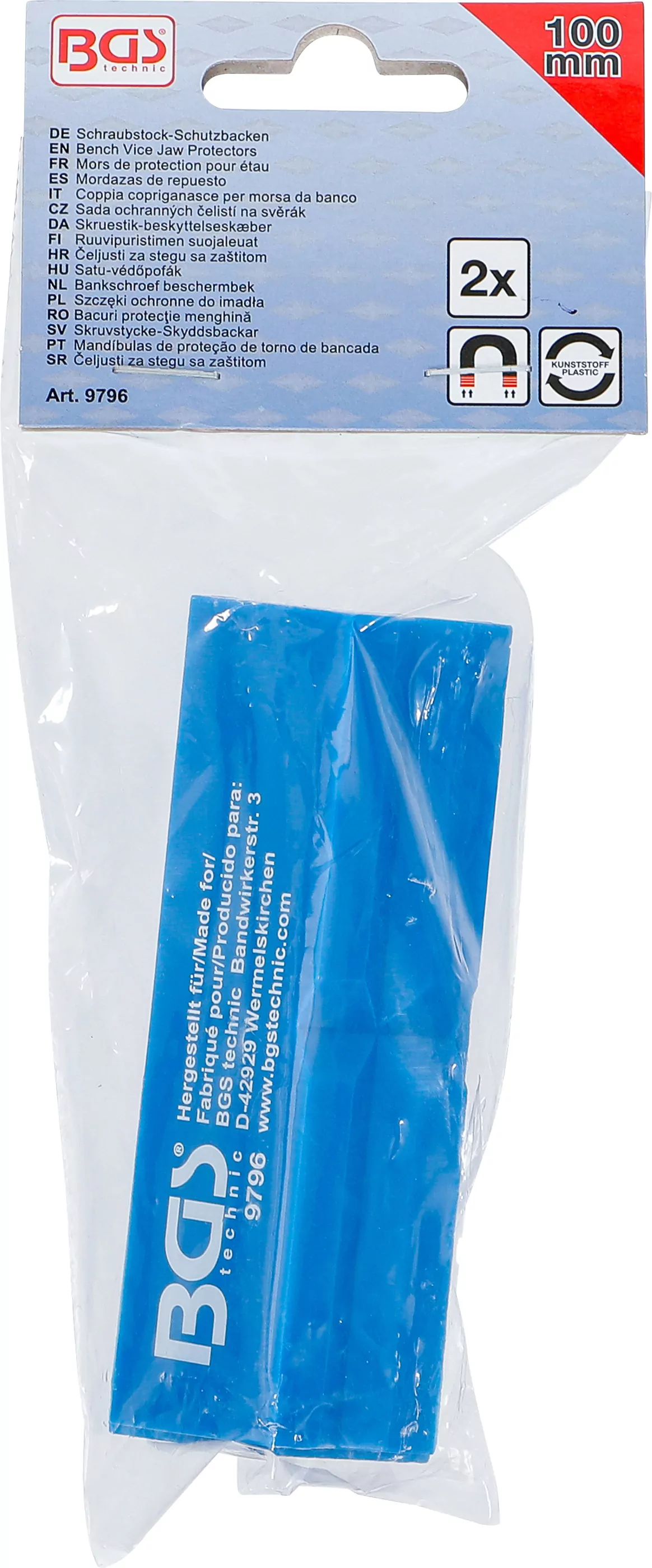 Schraubstock-Schutzbacken | Kunststoff | Breite 100 mm | 2-tlg.