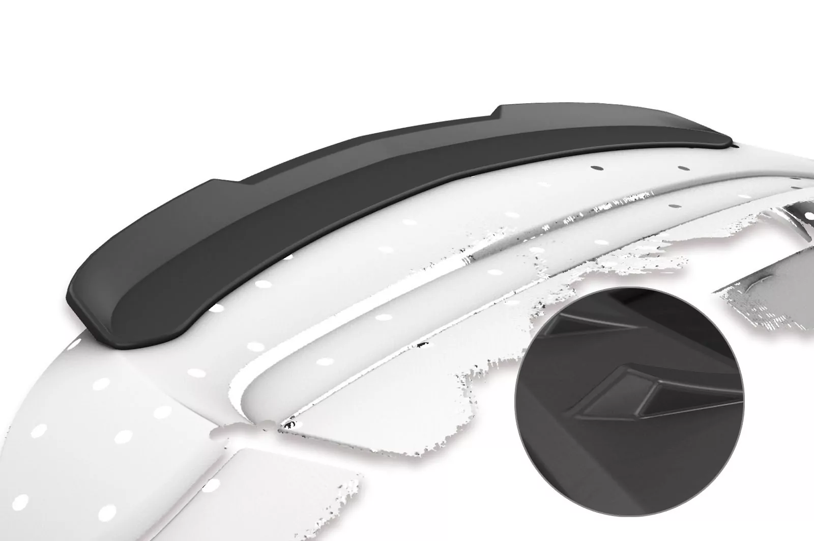 Heckflügel mit ABE für Opel Corsa D OPC Lackierfreundlich (schwarz matt)