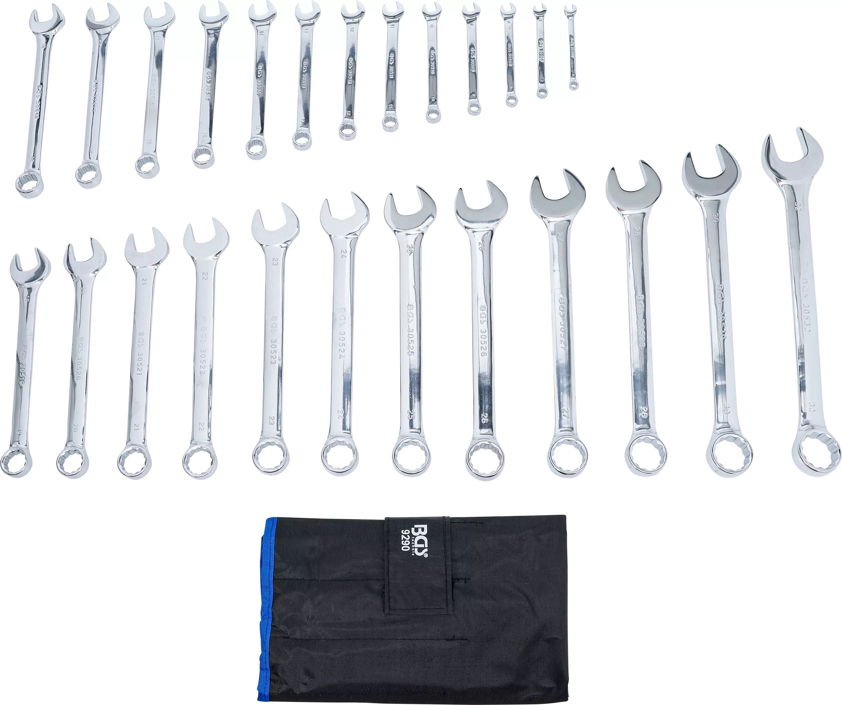 Maul-Ringschlüssel-Satz | SW 6 - 32 mm | 25-tlg.