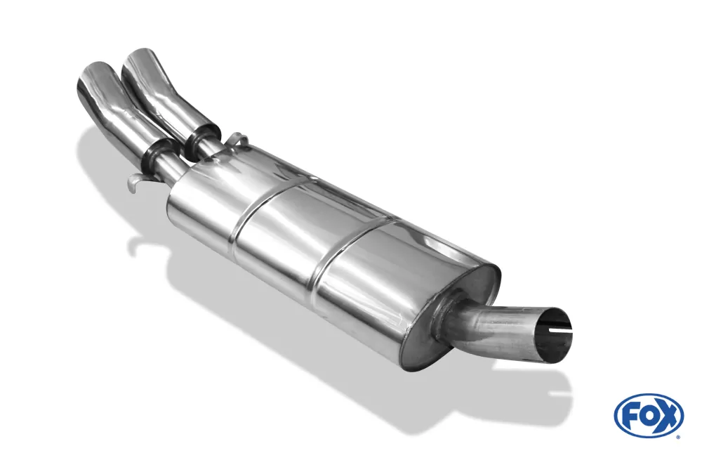 Audi 80/90 - Typ 89, B3 Limousine/ Coupe/ 80 B4 - Cabrio  Endschalldämpfer - 2x76 Typ 18