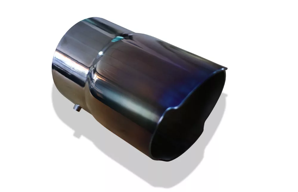 Cover colour - 100mm  Endrohrhülle mit Madenschrauben für Endrohr Ø90 - Länge: 150mm