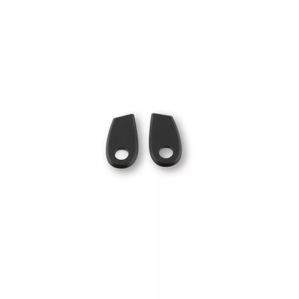 HIGHSIDER Aluminium Rear Indicator Mounting Plate s For BMW RnineT, Black, Set