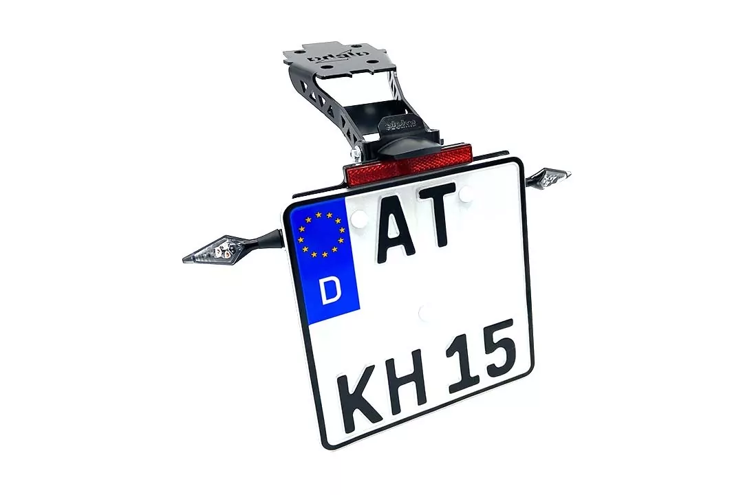 alpha Technik Kennzeichenhalter für Suzuki GSX-S1000 und GSX-S950 Typ WEK0 WEK1 WEK2 Modelljahr 2021-