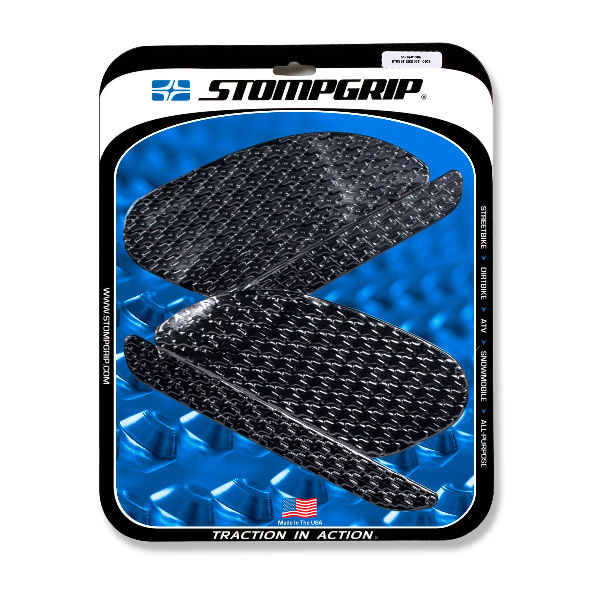 Stompgrip Traction Pad Icon für Kawasaki Ninja H2 15-22 Schwarz