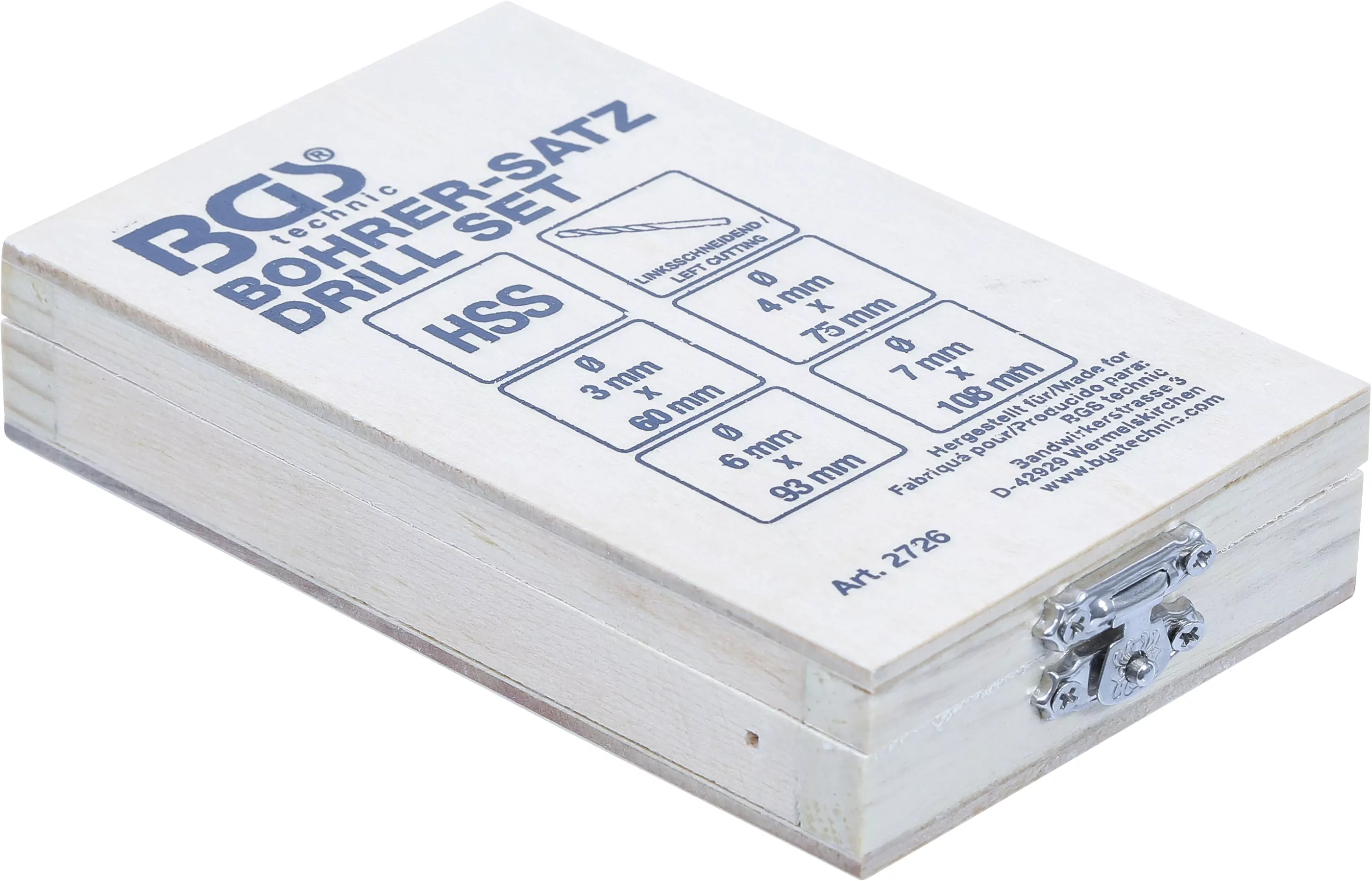 Bohrer-Satz | HSS | linksschneidend | 4-tlg.